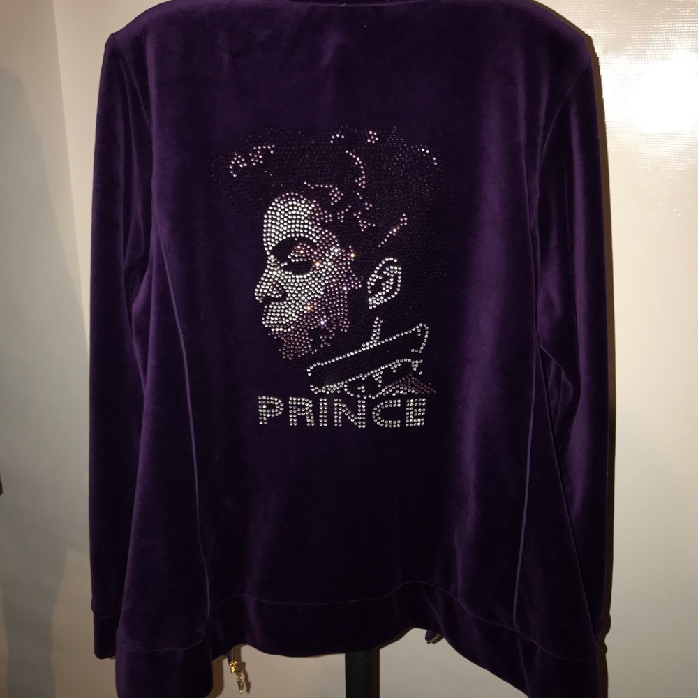 Purple Velvet Zippered Prince Jacket